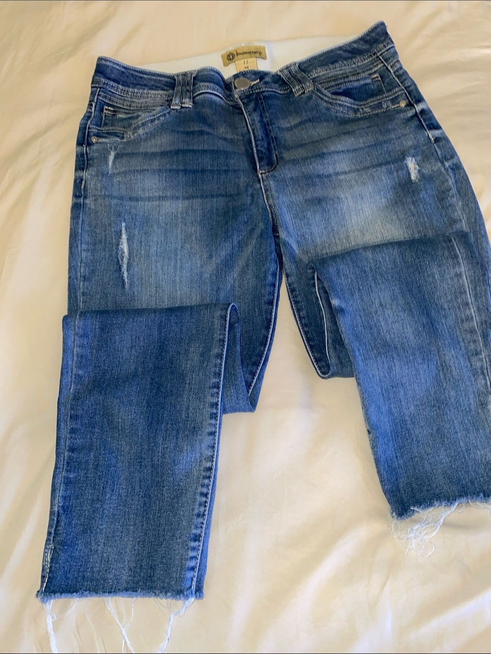Democracy Straight Leg Jeans in Medium Blue Wash